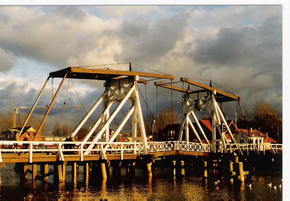 Klappbrücke in Greifswald-Wieck