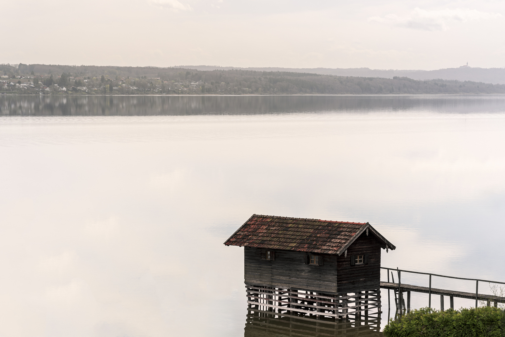 Klare Sicht auf dem Ammersee nach Saharastaub und Regen