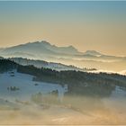 Klare Sicht über dem Hochnebel