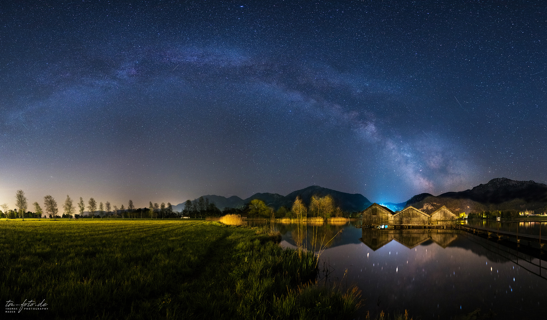 Klare Sicht über dem Kochelsee