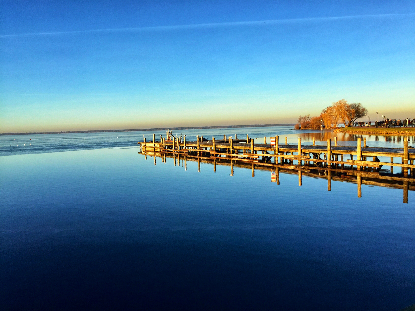 Klarer Dezember-Nachmittag am Steinhuder Meer...