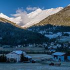 Klarer Morgen mit Neuschnee