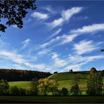 Klarer Oktobermorgen im Steigerwald