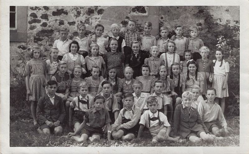 Klassenfoto von ca. 1945