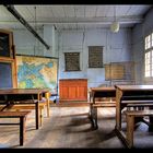 Klassenzimmer in einer alten Landschule