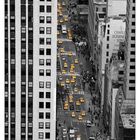 - Klassiker- Yellow Cabs in den Schluchten von New York