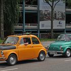 Klassikertreffen: Fiat 500 – Orange und Grün