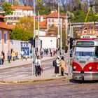 Klassische Tram in Prag