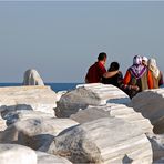 Klassischer Ausflug zum Meer mit Erinnerungsbild