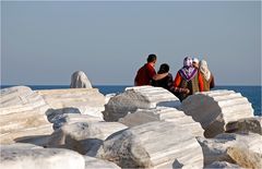 Klassischer Ausflug zum Meer mit Erinnerungsbild