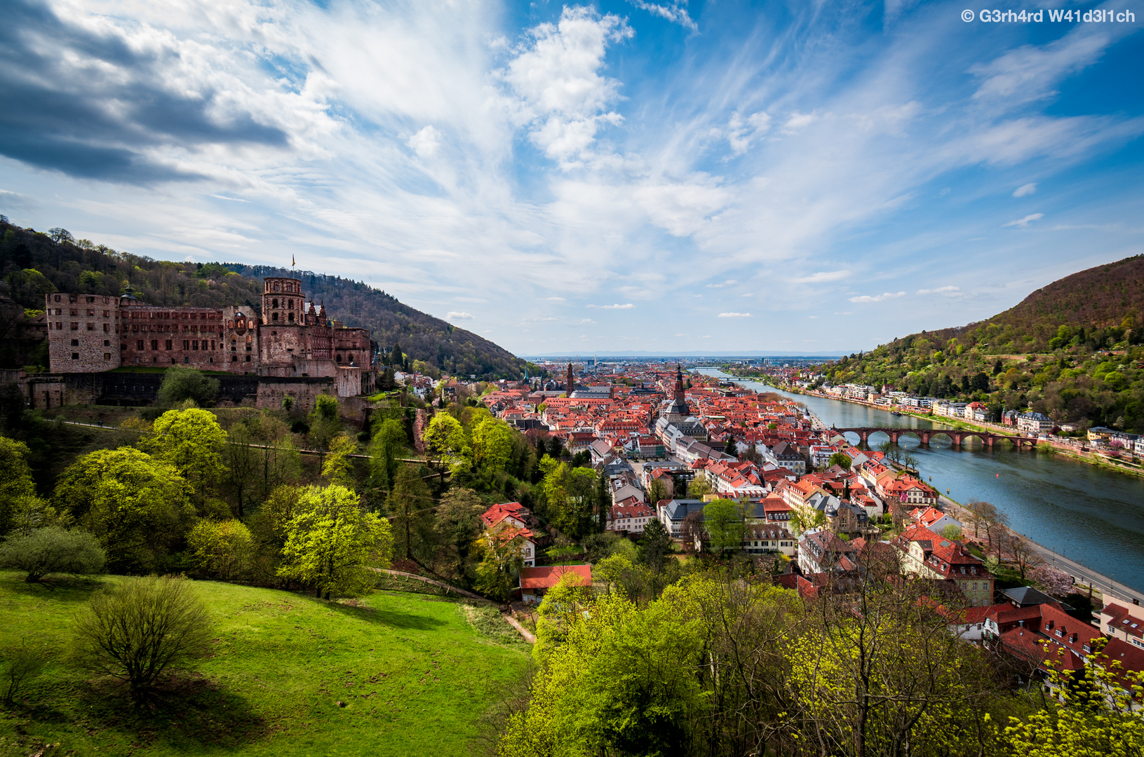 Klassisches Bild des Heidelberger Schloss