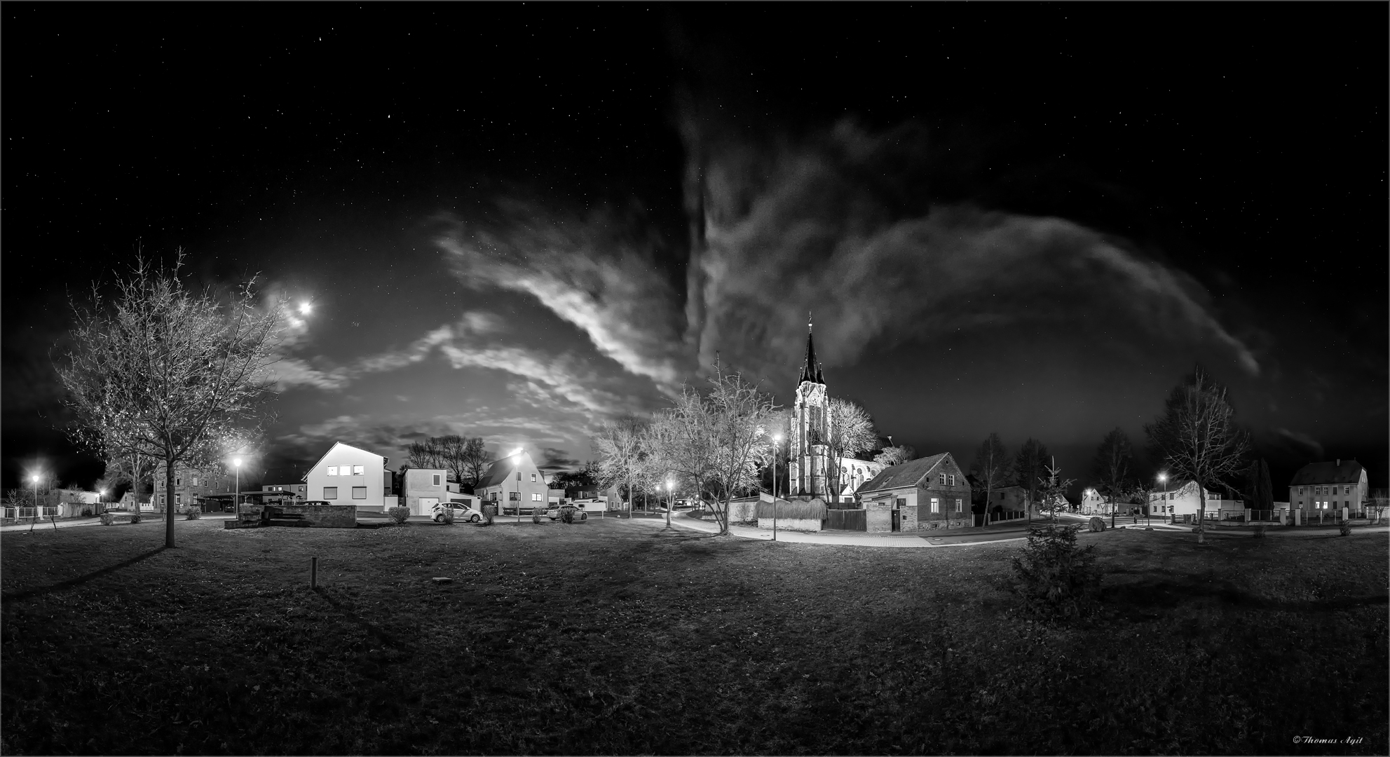 Klein Germersleben Kirche Foto & Bild sw, panorama, 360 Bilder auf