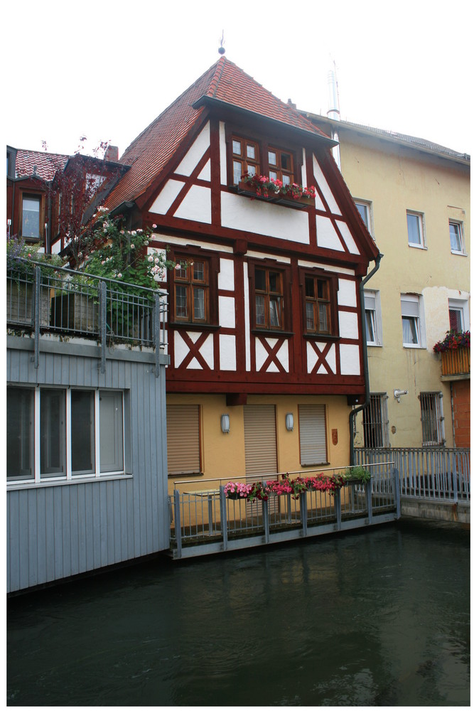 Klein Venedig in Forchheim - Fachwerkhaus