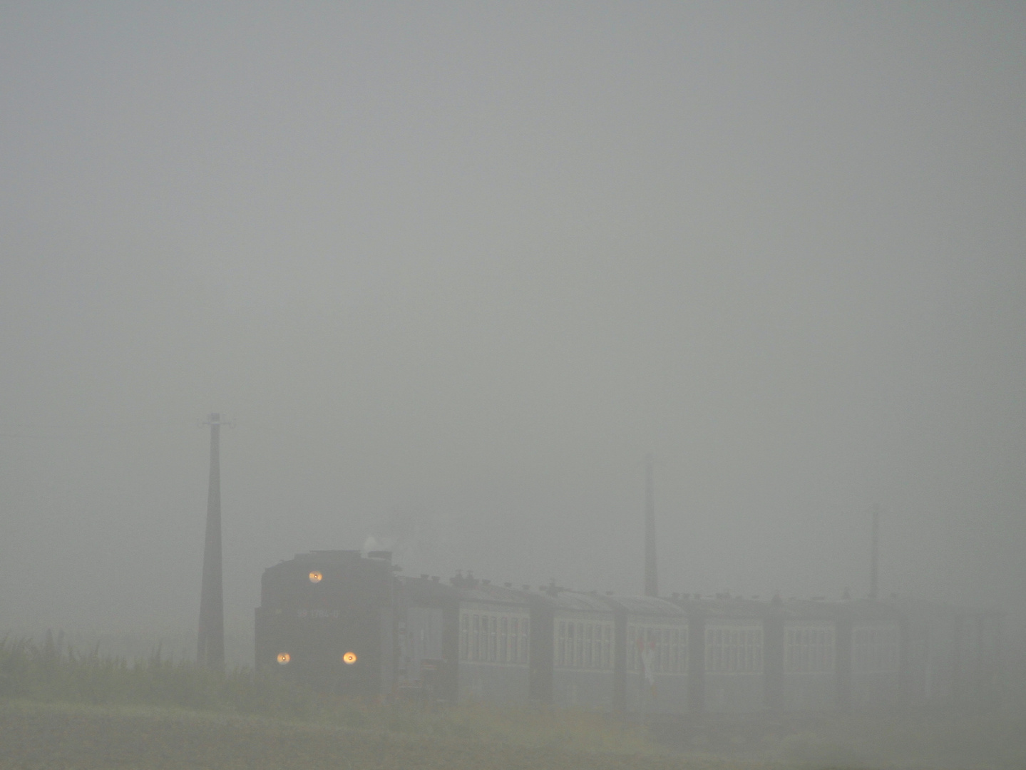 Kleinbahn im Nebel