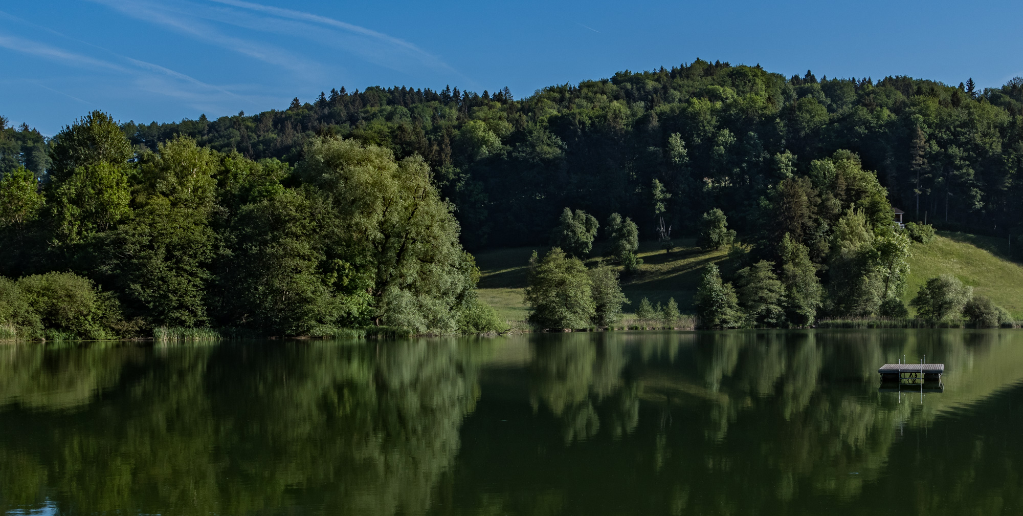 Kleine Badeinsel auf dem Bichelsee