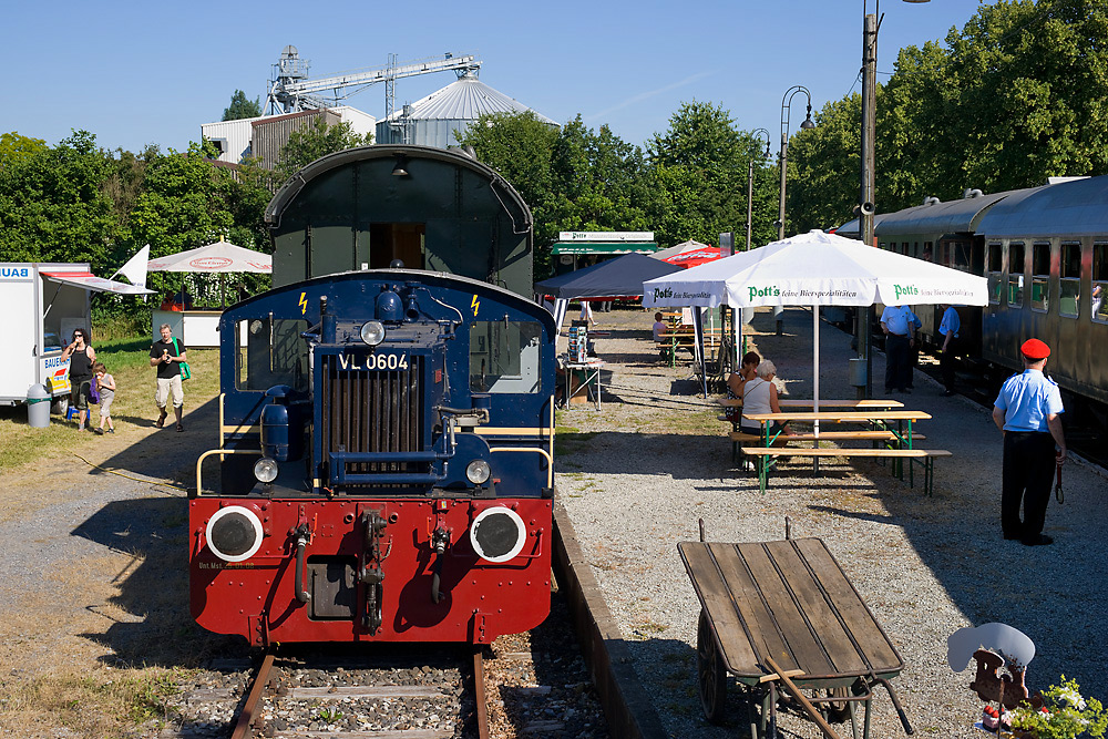 Kleine blaue Lok in Lippborg