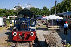 Kleine blaue Lok in Lippborg