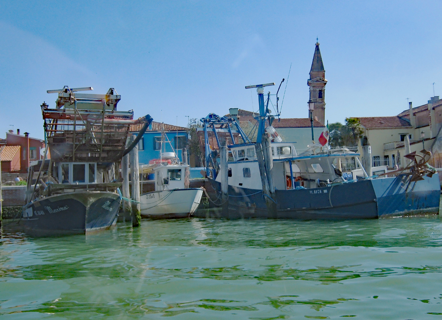 Kleine Bootswerft in Venedig