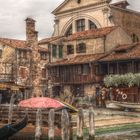 kleine Bootswerkstatt in Venedig
