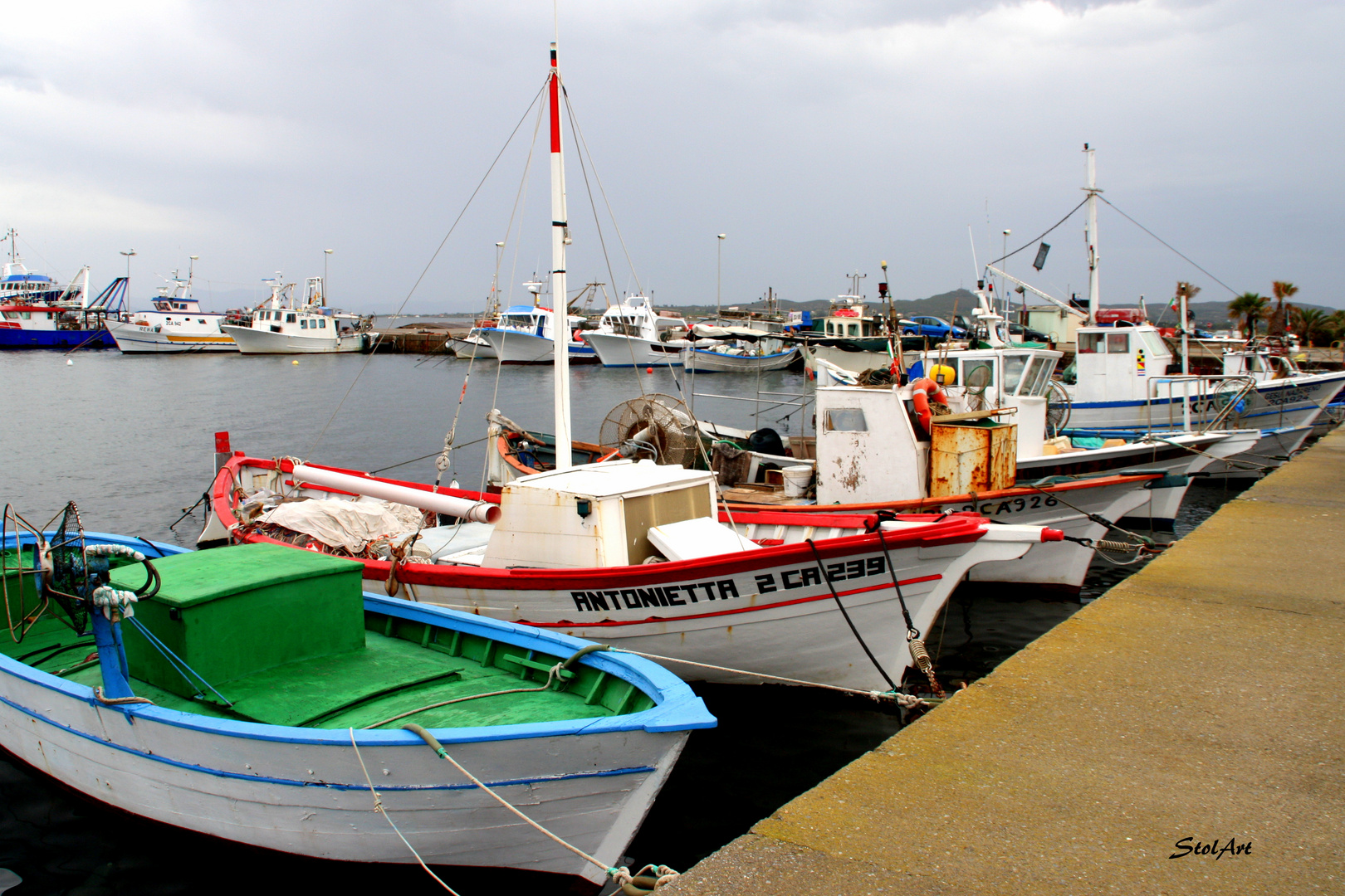 Kleine bunte Boote