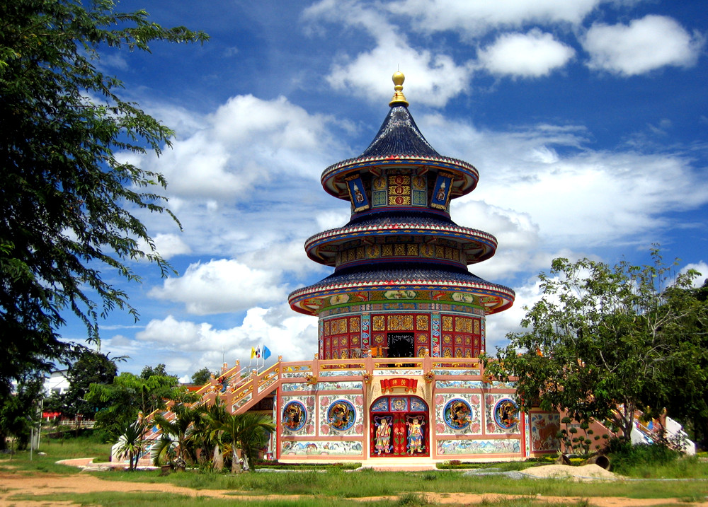 Kleine bunte Pagode