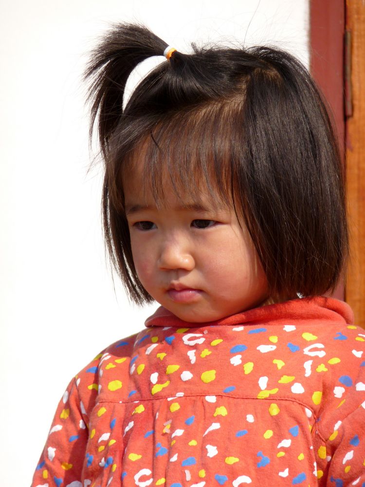 Kleine Chinesin in Phongsali (Laos)