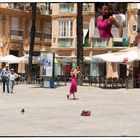 Kleine Flamencovorführung vor der Kathedrale von Cadiz