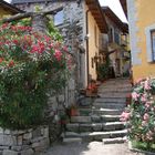 Kleine Gasse auf der Isola Pescatori (Lago Maggiore)