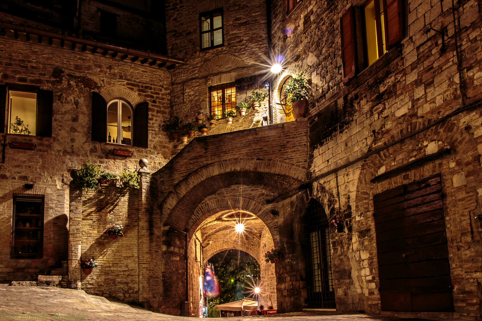 kleine Gasse in Assisi