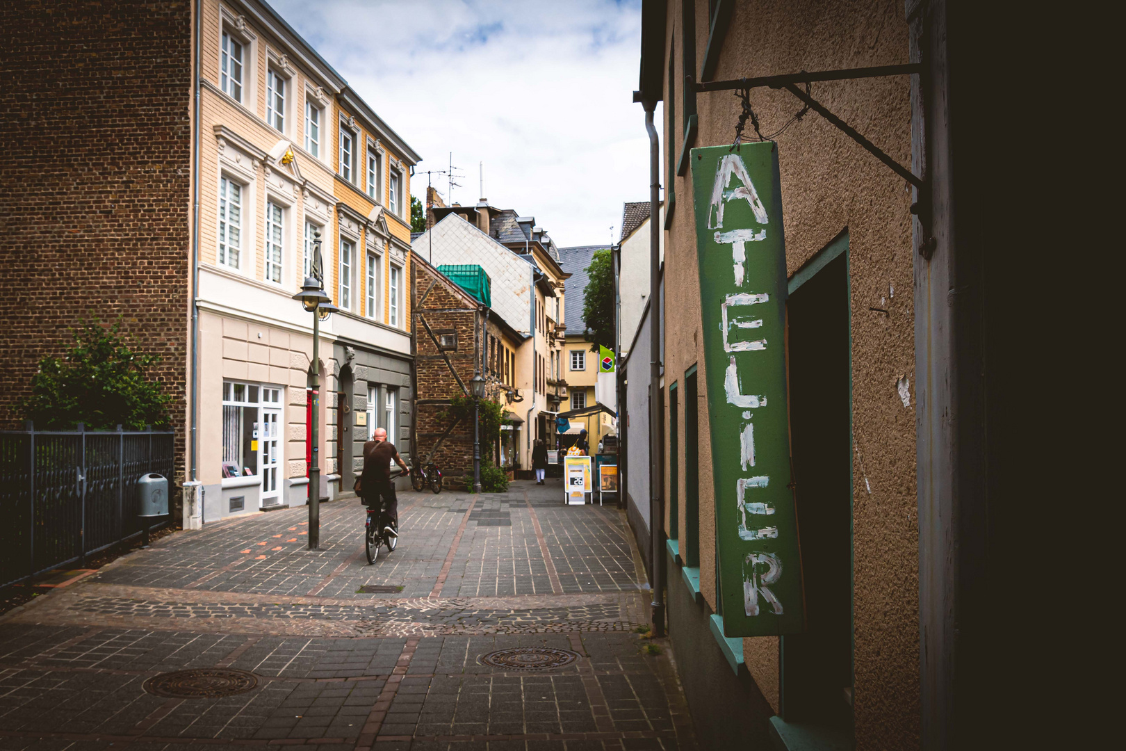 Kleine Gasse in Brühl bei Köln