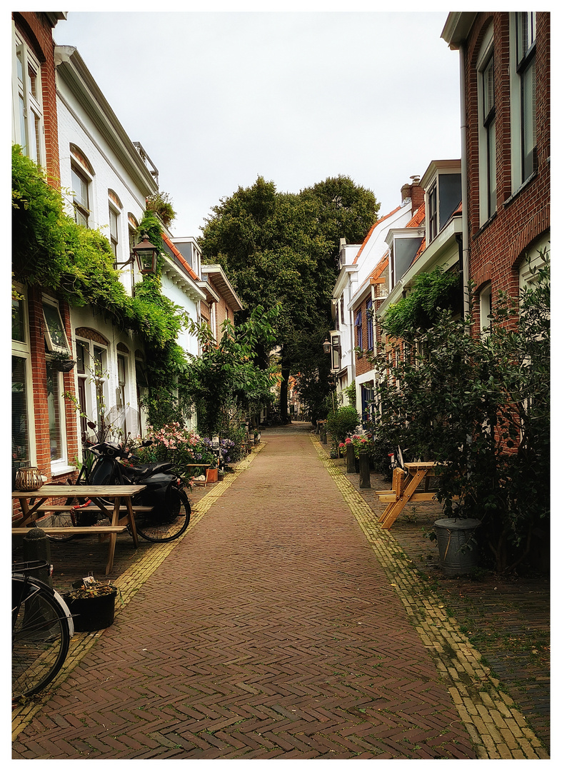 Kleine Gasse in Haarlem 