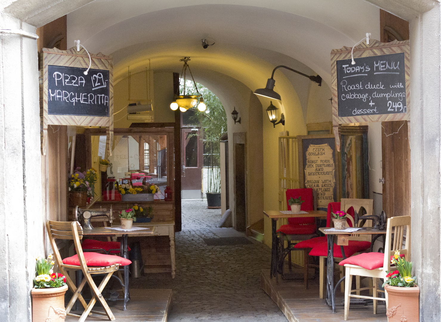 kleine Gasse in Prag