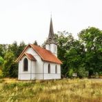 Kleine Holzkirche in Elend