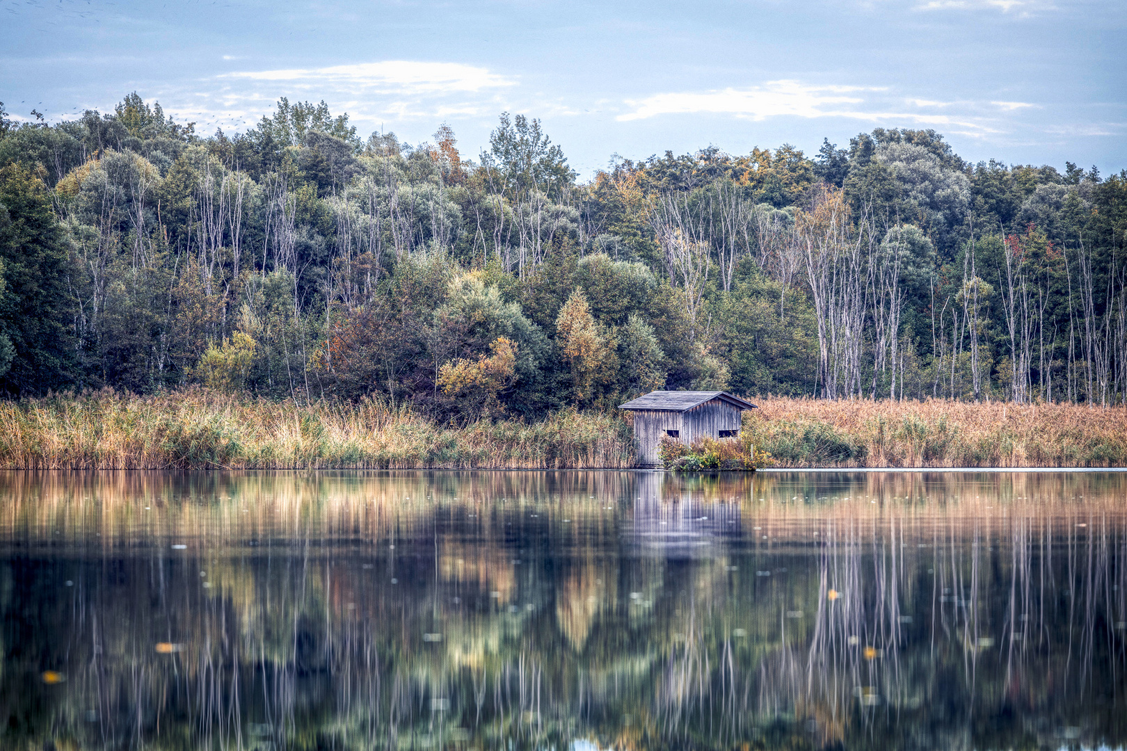 kleine Hüte am See