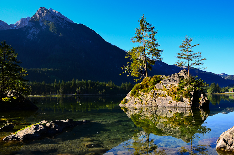 Kleine Insel im Hintersee