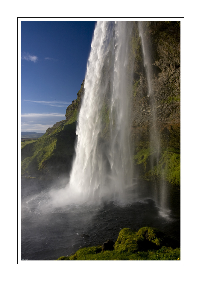 kleine Island-Serie: abendlicher Seljalandsfoss