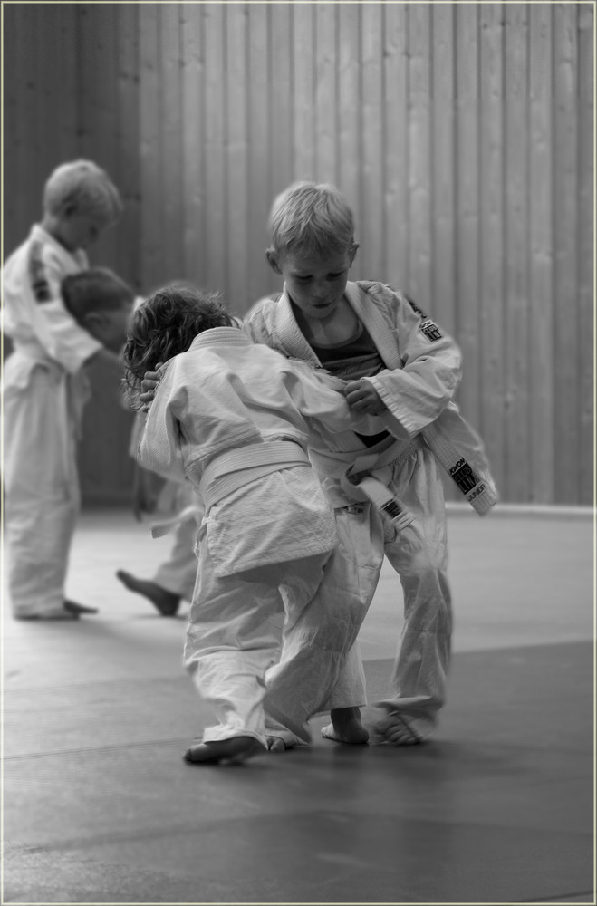 kleine Judo Kämpfer