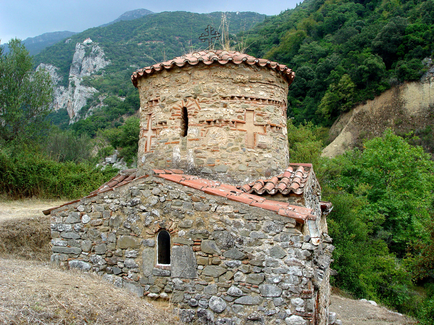 kleine Kapelle in der Lousios-Schlucht