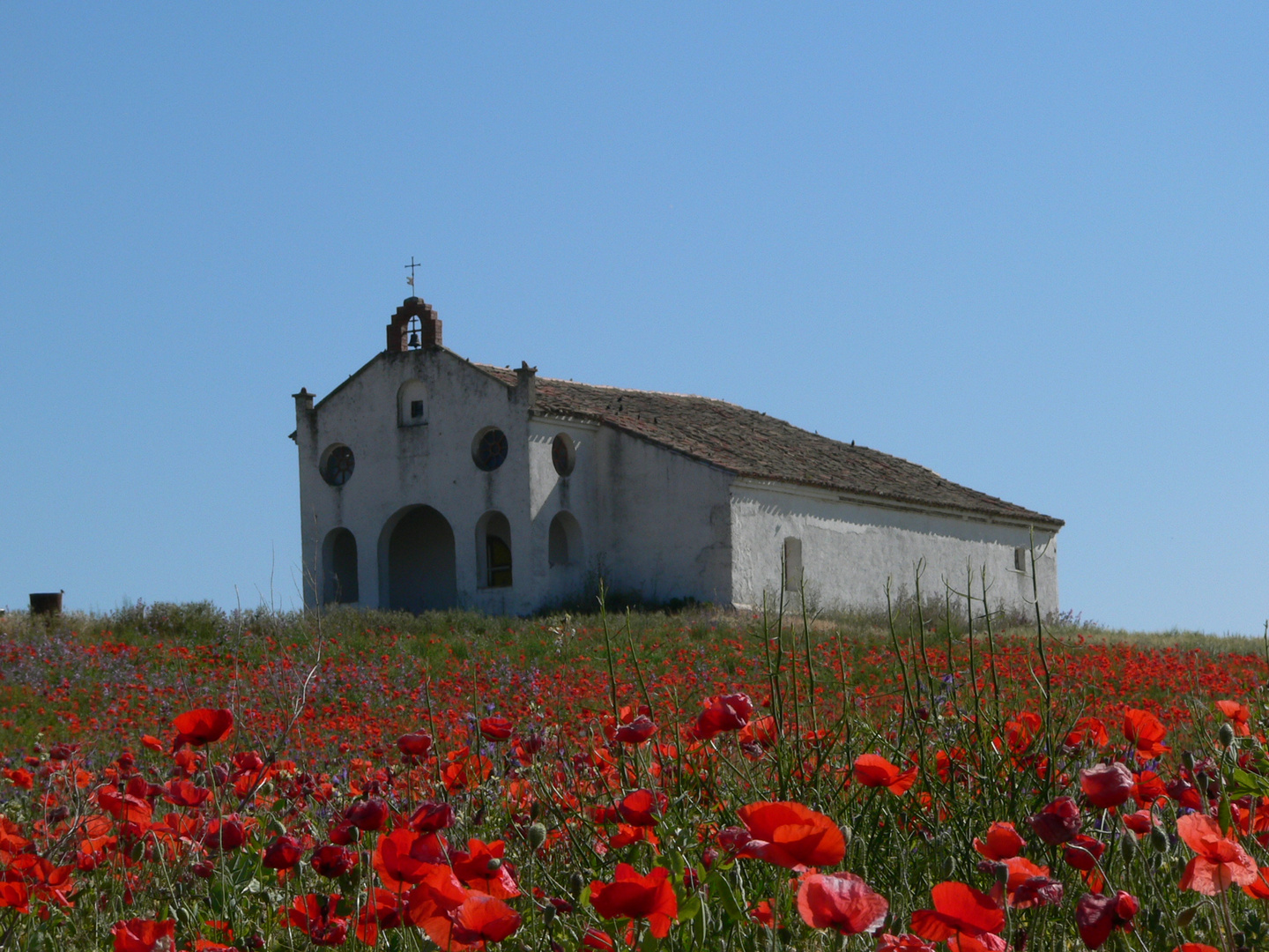 Kleine Kirche am Jacobsweg in Galizien
