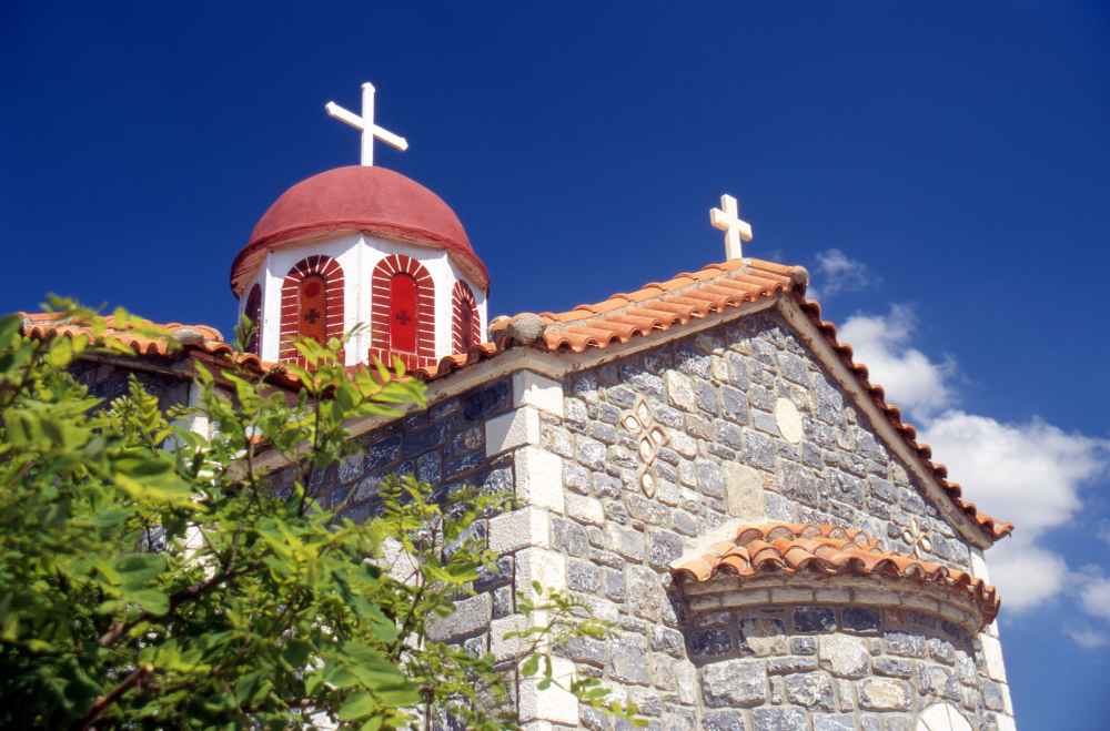 Kleine Kirche in der Loúsios-Schlucht