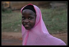 kleine Lady in Pink