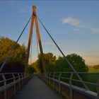 Kleine Lahnbrücke im Abendlicht…,