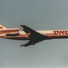 Kleine Luftfahrthistorie-DHL 727 im Anflug auf Köln/Bonn