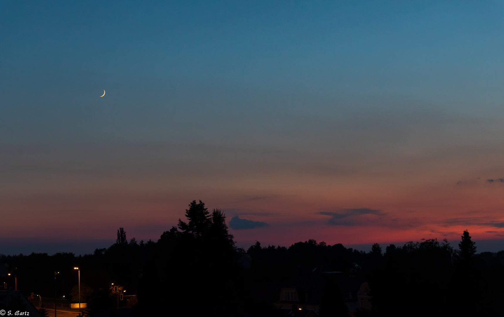 Kleine Mondsichel - Abendstimmung 05.06.2019