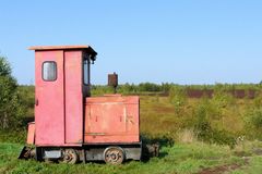 Kleine Moorlok, zum Abtransportieren von Loren mit Torfsoden