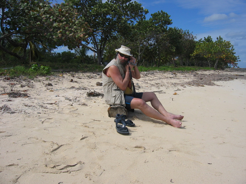 Kleine Pause am Strand von Guardalavaca / Cuba