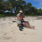 Kleine Pause am Strand von Guardalavaca / Cuba