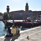 Kleine Pause in Murano - im Gegenlicht 