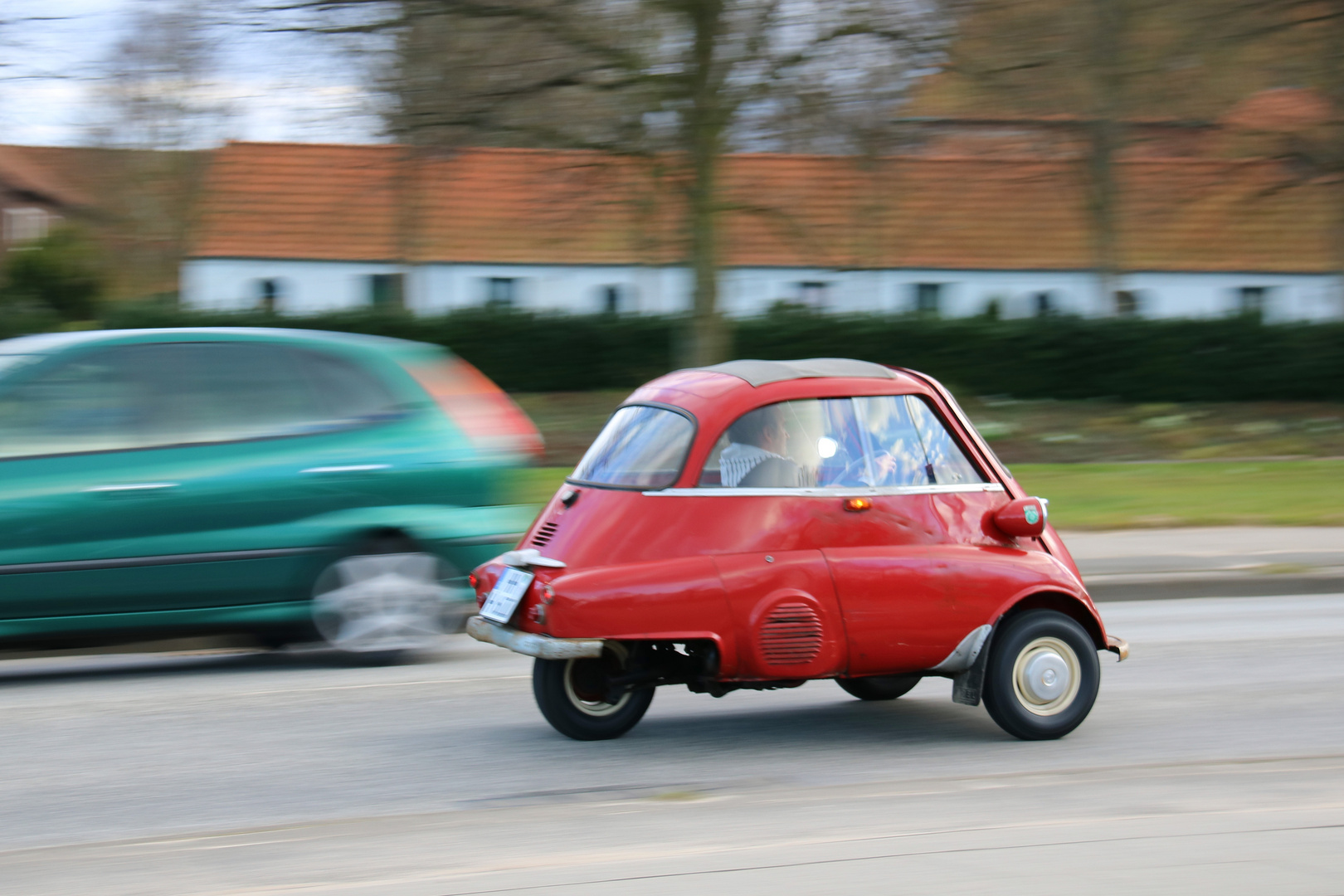 Kleine rote Isetta