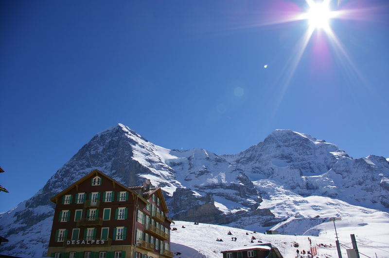 Kleine Scheidegg mit Eiger Nordwand und Mönch